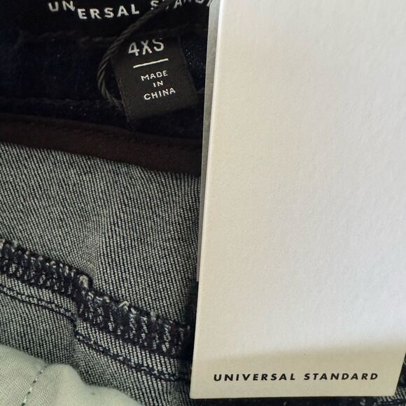 Universal Standard Ang Denim Buttons Down Skirt Size 4XS (00-0) - Picture 7 of 8